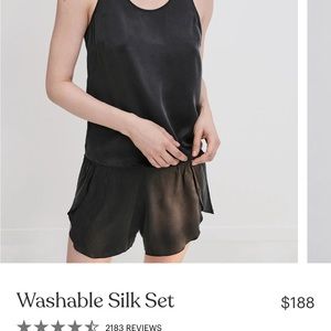 Washable Silk Short Set